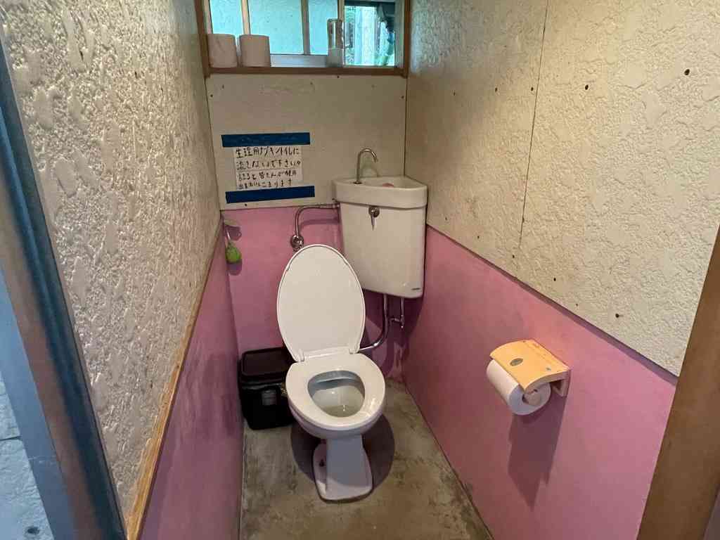 大渡キャンプ場のトイレ