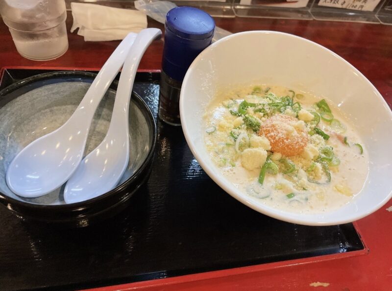 ラーメンひまわりのカルボ風らーめん