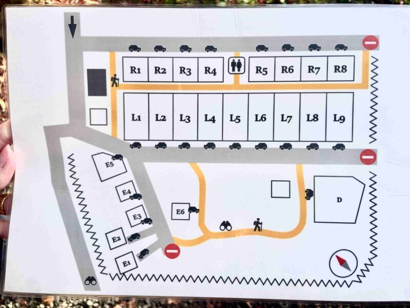 アナザプレイスキャンプ場のサイトマップ