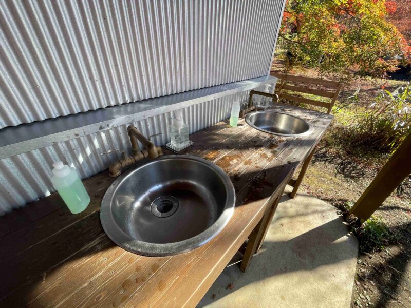 アナザプレイスキャンプ場の水場