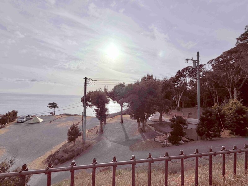 南伊豆夕日ヶ丘キャンプ場のG1サイトからの景色