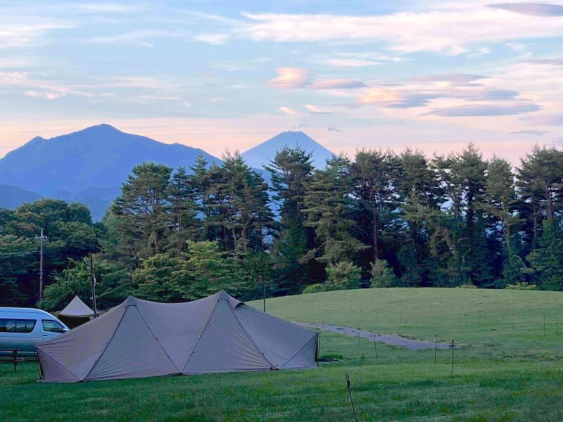 新栄清里キャンプ場からの富士山